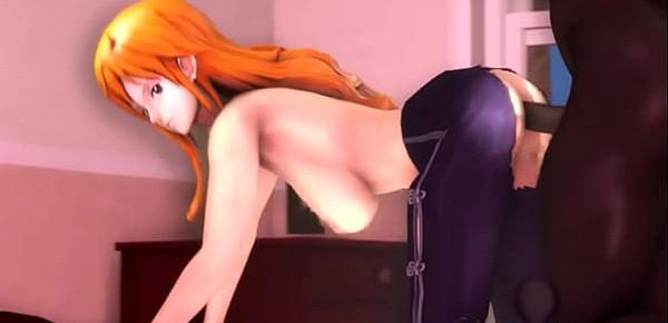  One piece nami 3d doggystyle swf